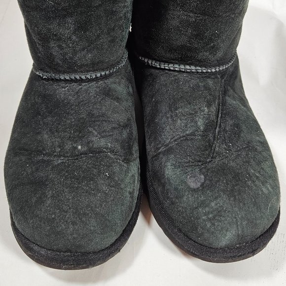 Ugg Bailey Bow II black Boots Sherpa Lined Women's Size 9-9.5? - Picture 5 of 8